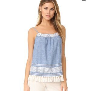 Soft Joie Agneza Sleeveless Linen Blend Top - XS